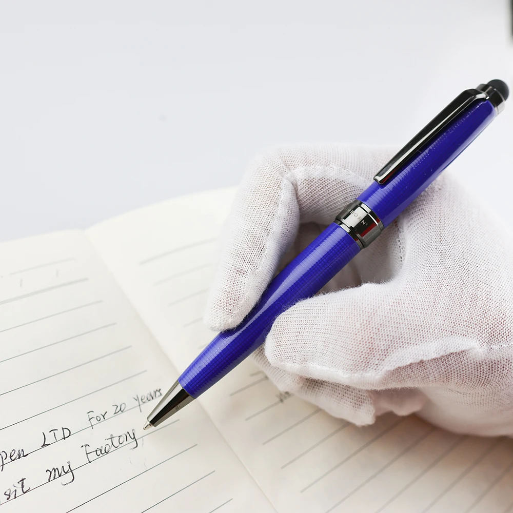 GemFully stationery trend 2024  metal touch screens 2 in 1 ballpoint pen for businesses and individuals