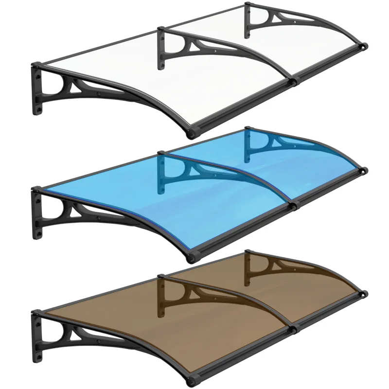 Amas PC Window Door Awnings / DIY Plastic Door Canopies Awning / Polycarbonate Awning Window Canopy