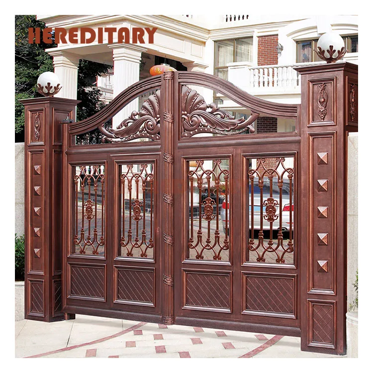 Aluminum art gates design villa garden gate and  luxury swing gates
