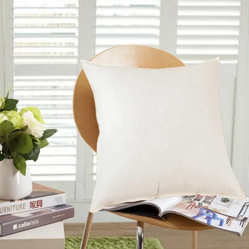 Hot Selling High Quality Geometric Decoration Family Sofa Car Seat Nordic Style Feather Pillow