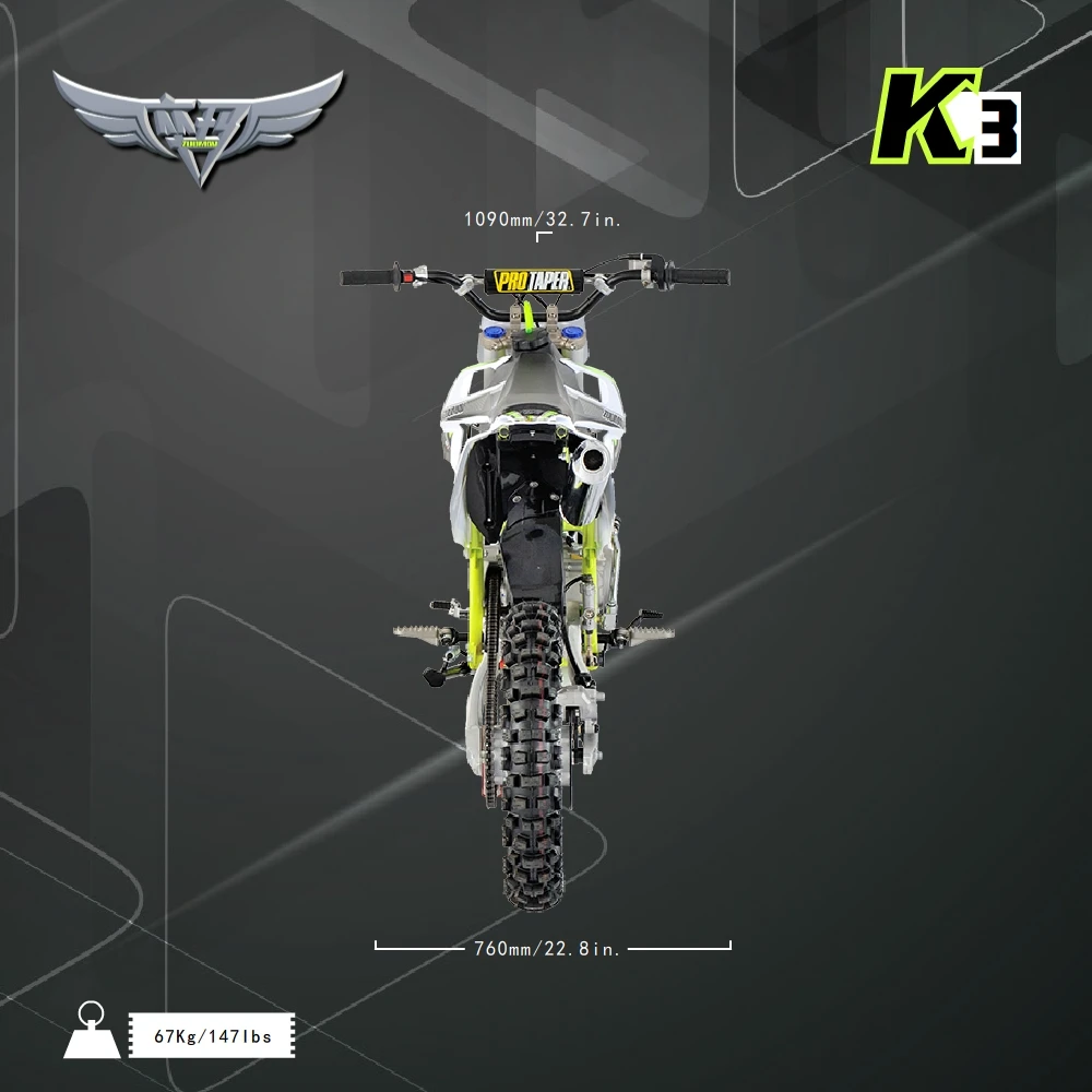  Спортивный газовый грязевой велосипед K3 140cc китайского производства на продажу