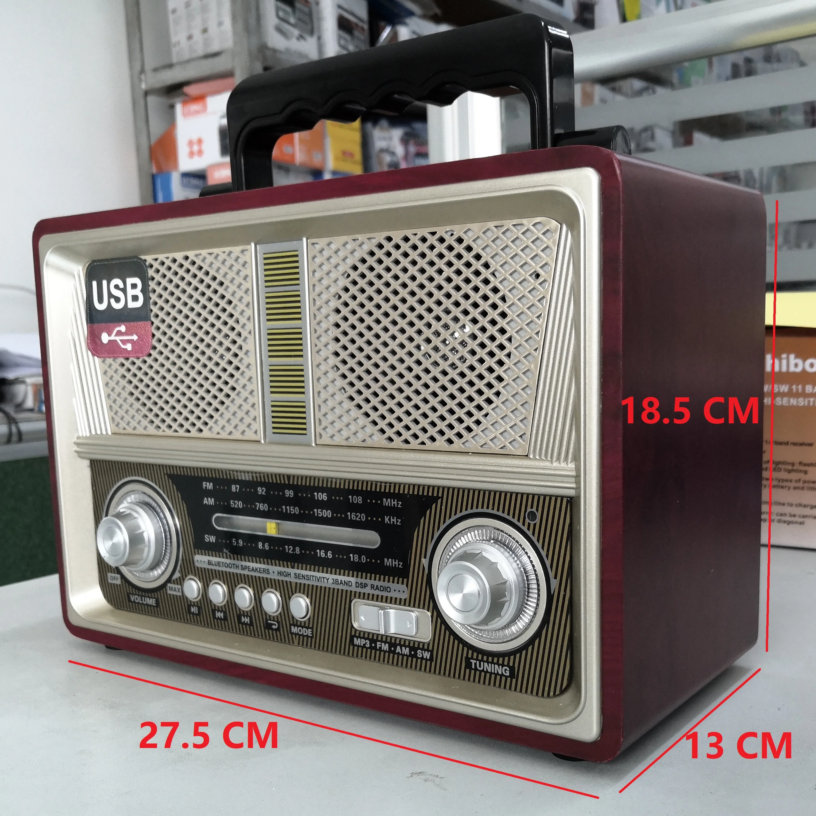  Knstar MD-1802BT старинный спикер USB TF AM FM ЕО радио-старая модель