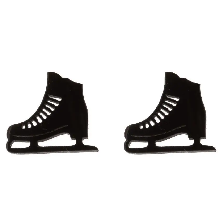 European And American Small Mini Skates Sports Football Personality Stainless Steel Basketball Earrings Stud