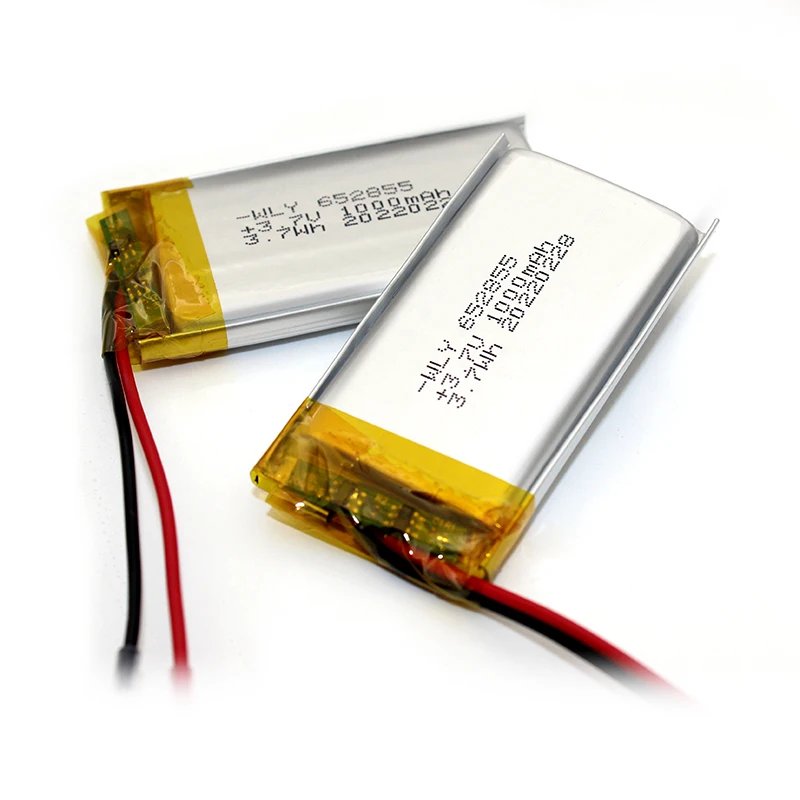 652855 1000 мАч перезаряжаемая литиевая полимерная батарея 3 7 В lipo с PCM