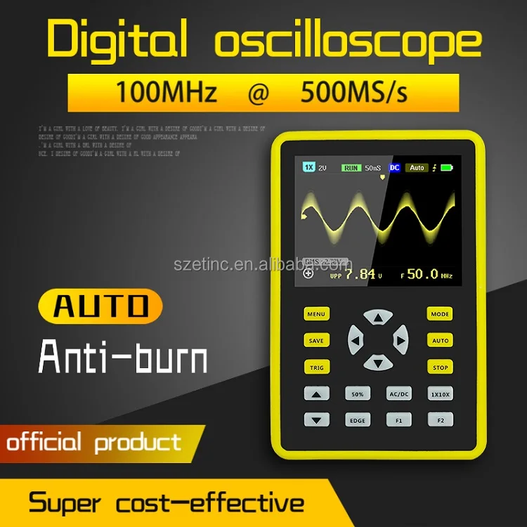 FNIRSI-5012H  Digital Oscilloscope Sampling Rate 100MHz Analog Bandwidth Support Waveform Storage