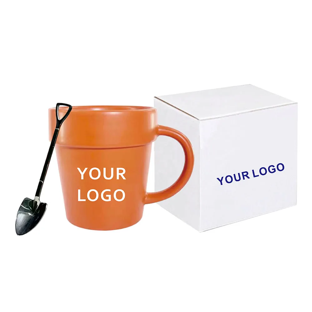 Factory customization garden plant lovers milk mug Pattern logo design Sublimation Ceramic drinks Mugs porcelain coffee cups