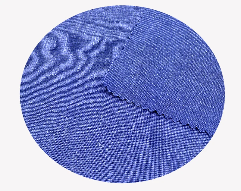 Factory Stock Wholesale Hemp Fabric 46.5%H 35.8%N 17.7%B  knitted fabric for Garment fabric for summer