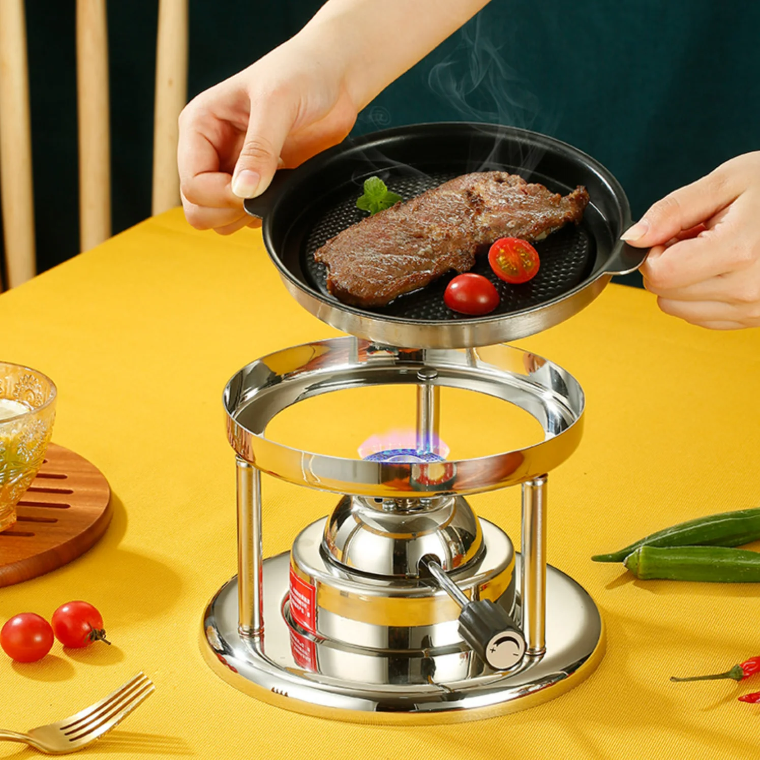 Hot Sale One Person Restaurant Korean Barbecue Grill / Gas Mini Barbecue Grill