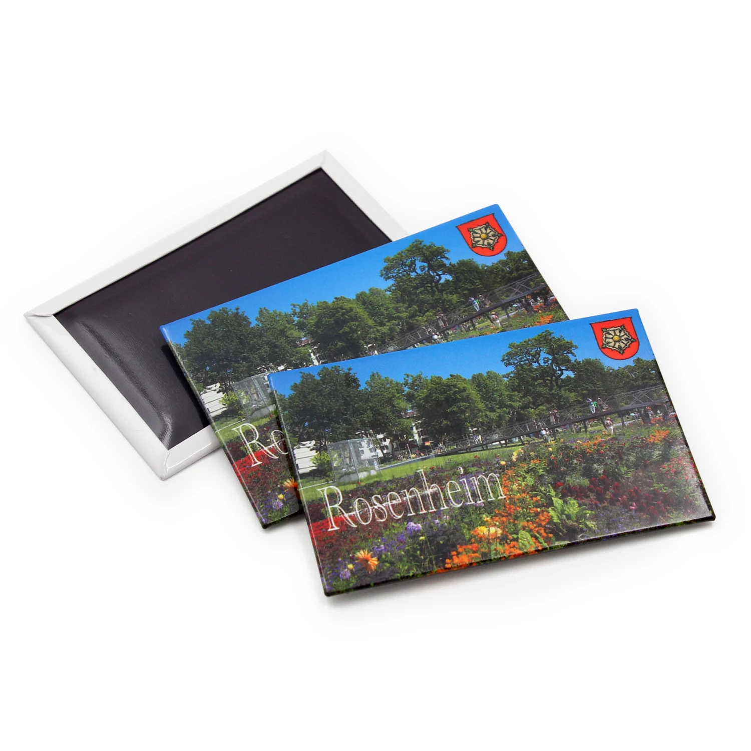 Professional Factory Custom Printing Magnet Souvenir Art Paper Coated Metal Steel Tin Plate Fridge Magnets Customised