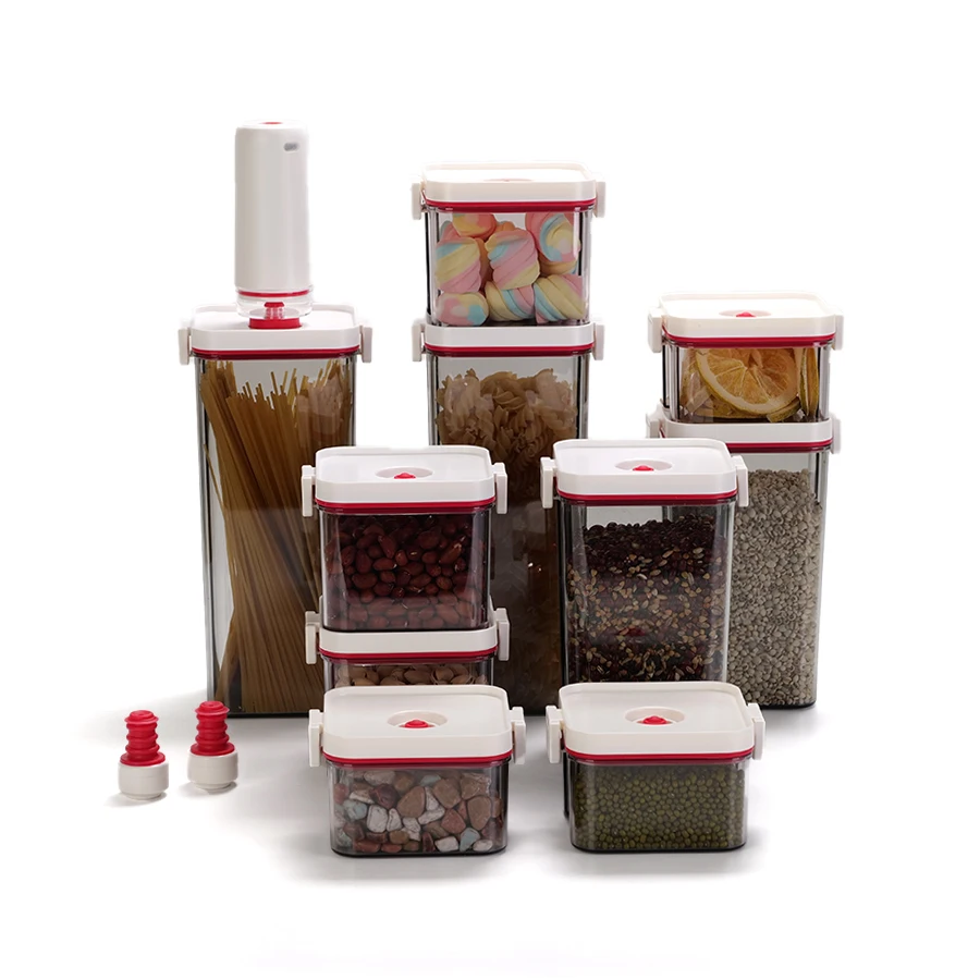 Wholesale Food Plastic Kitchen Organizer Sealed Airtight Container Air Tight Food Storage Containers With Lid