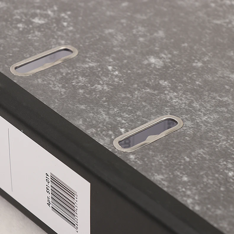 OEM оптовая продажа офисные канцелярские принадлежности картонная папка FC 3 дюйма сумка для файлов Мраморный рычаг арка коробка напильник