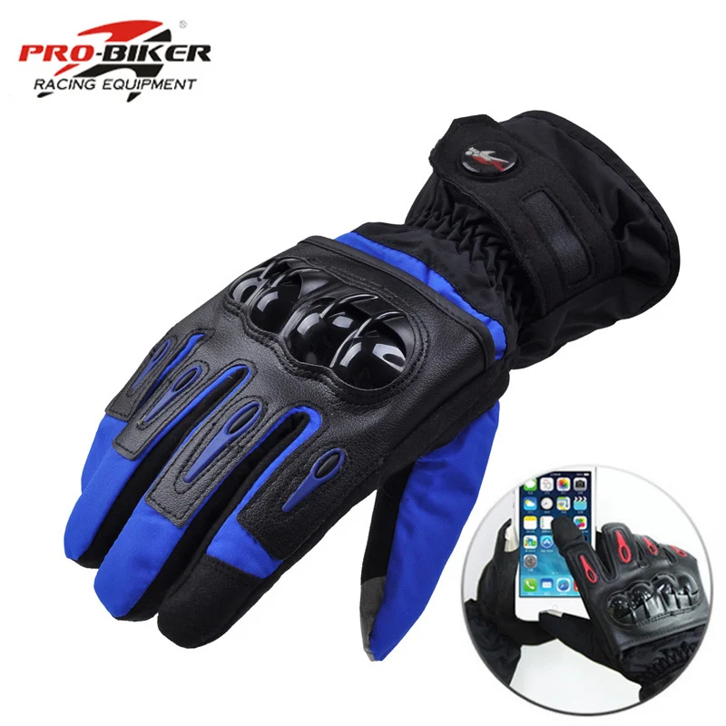 RidingTribe Waterproof Ski Outdoor Sport Racing Moto Gloves Windproof Winter Keep Warm Motorcycle Gloves Men Women Reflective