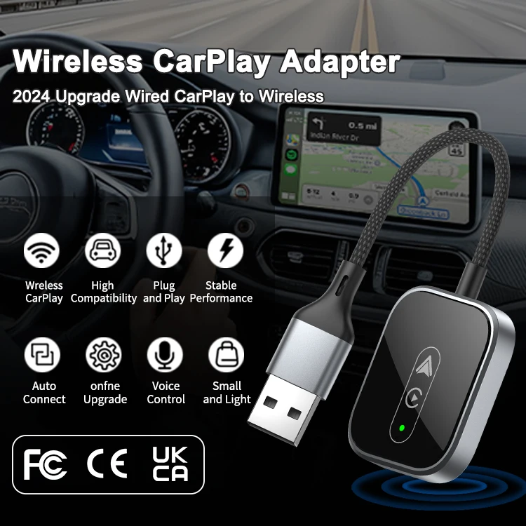 New Compatible Android11 IOS10 wireless carplay adapter ai box with 98% of car Models