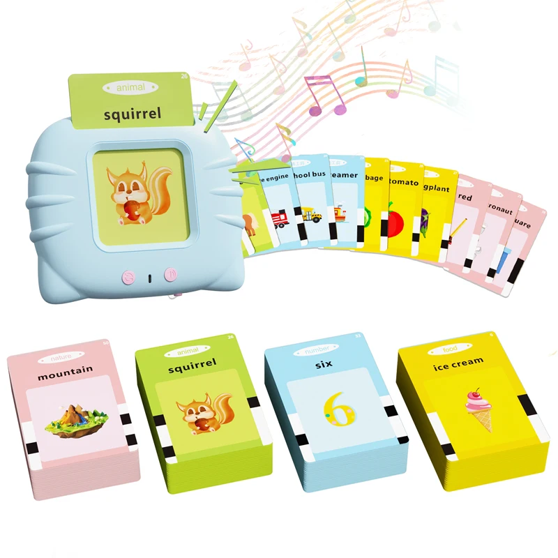NEWYES 112 Cards Early Educational English Language Word Reading Talking Flash Card Toy Learning Machine For Kids