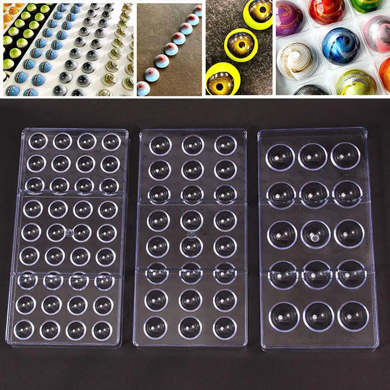 Wholesale Chocolate Mold Food Grade Homemade Chocolate Moldes De Silicone Para 3D Candy Custom Polycarbonate Chocolate Mold