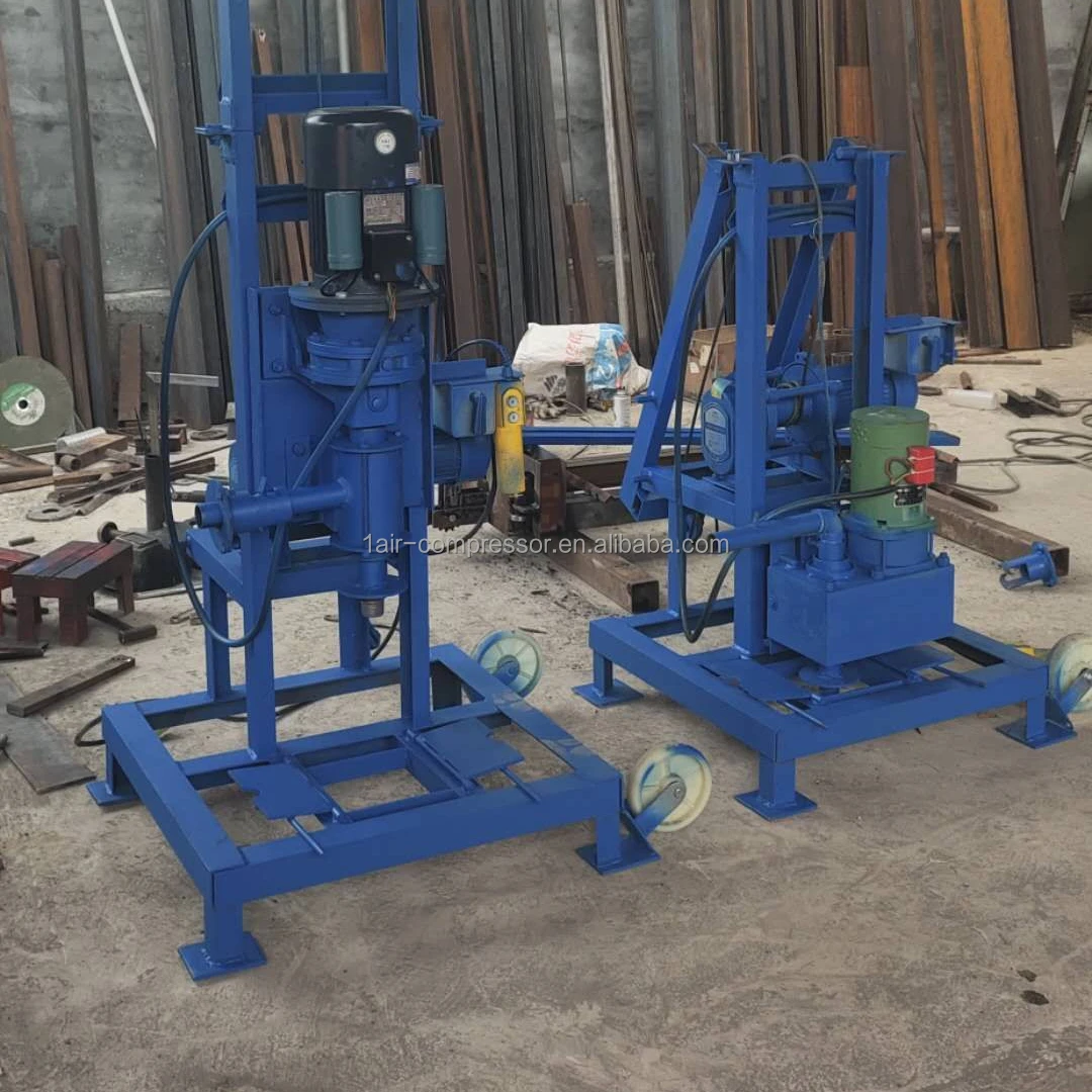 Профессиональная Заводская хорошая цена 100 м дизельная гидравлическая небольшая портативная буровая установка для водяных скважин/Буровая машина для водяных скважин