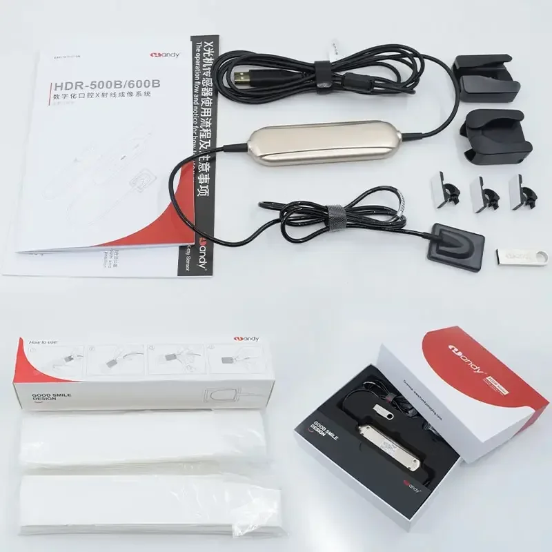 Dental Digital Sensor HDR 500B Intraoral Clinic X-ray Sensor Compatible with Windows Win 7/10/11