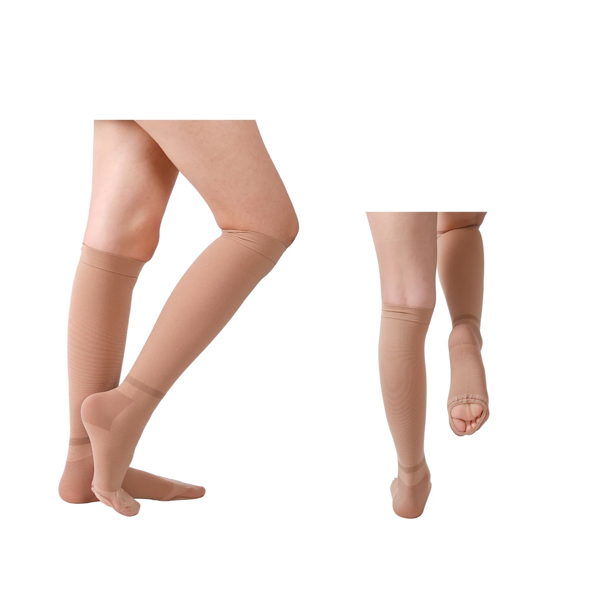 Merz graduated 15-21mmHg compression anti-embolism knee high thrombotic socks for pregnant,nursing with invisible inspect view