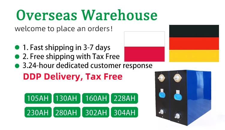 GE PL Stock 3.2v Lifepo4 Battery 200ah 50ah 120ah 230ah 272ah 302ah Lifepo4 320ah 280ah Storage Lifepo4 Battery 280Ah EU stock