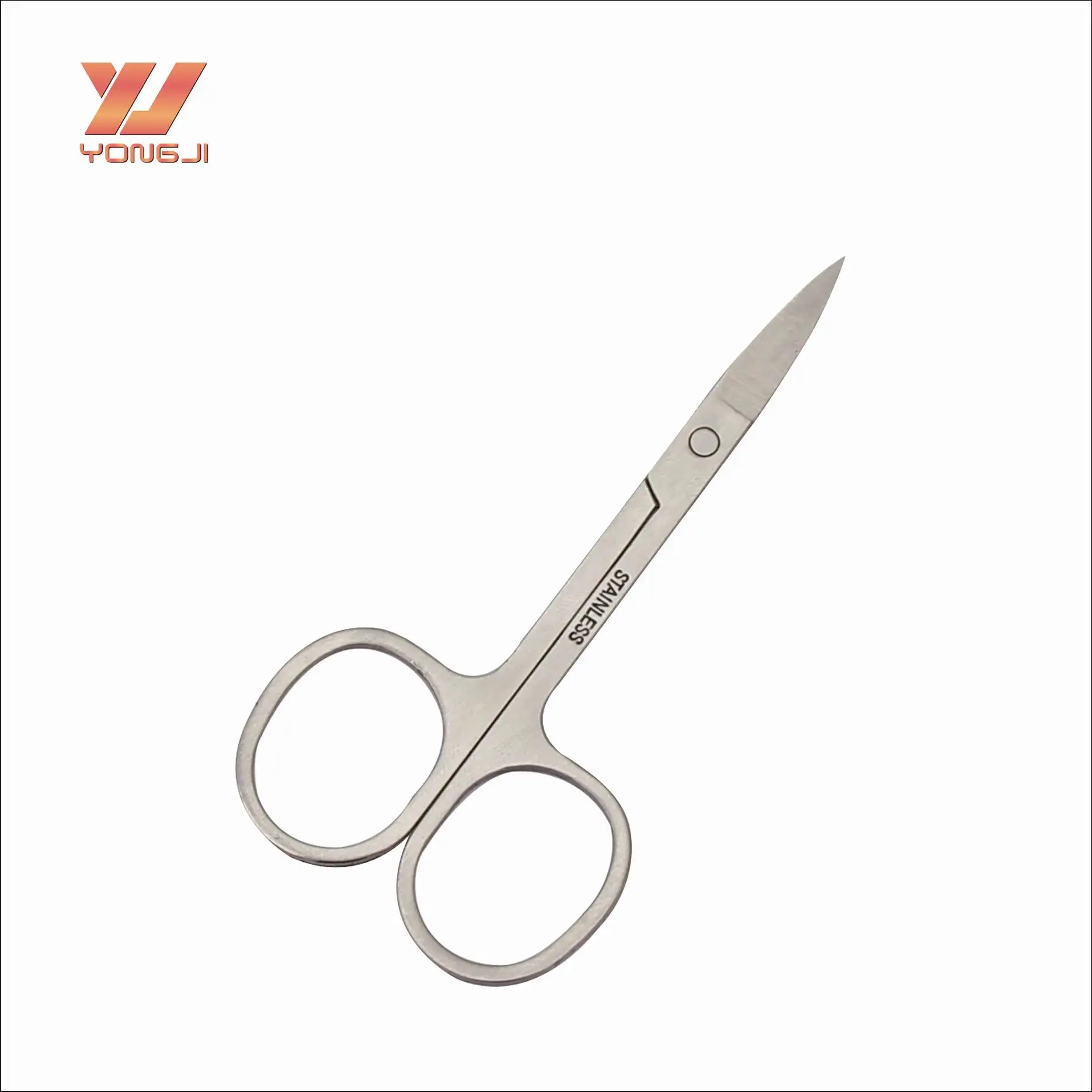 Chinese Factory Silver Eyebrow Scissors Stainless Steel Eyebrow Trimming Scissors