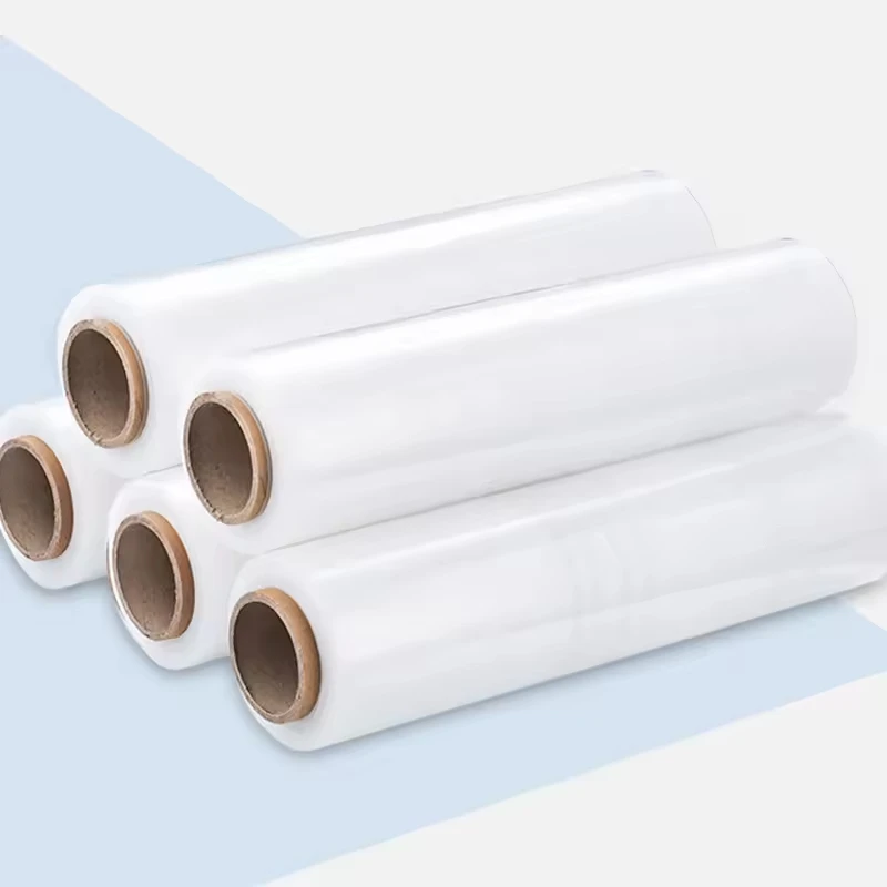 Casting Foil Roll Clear Stretch Wrap Film Clear PE Wrapping Plastic Customization Moisture Proof Soft Packaging Film