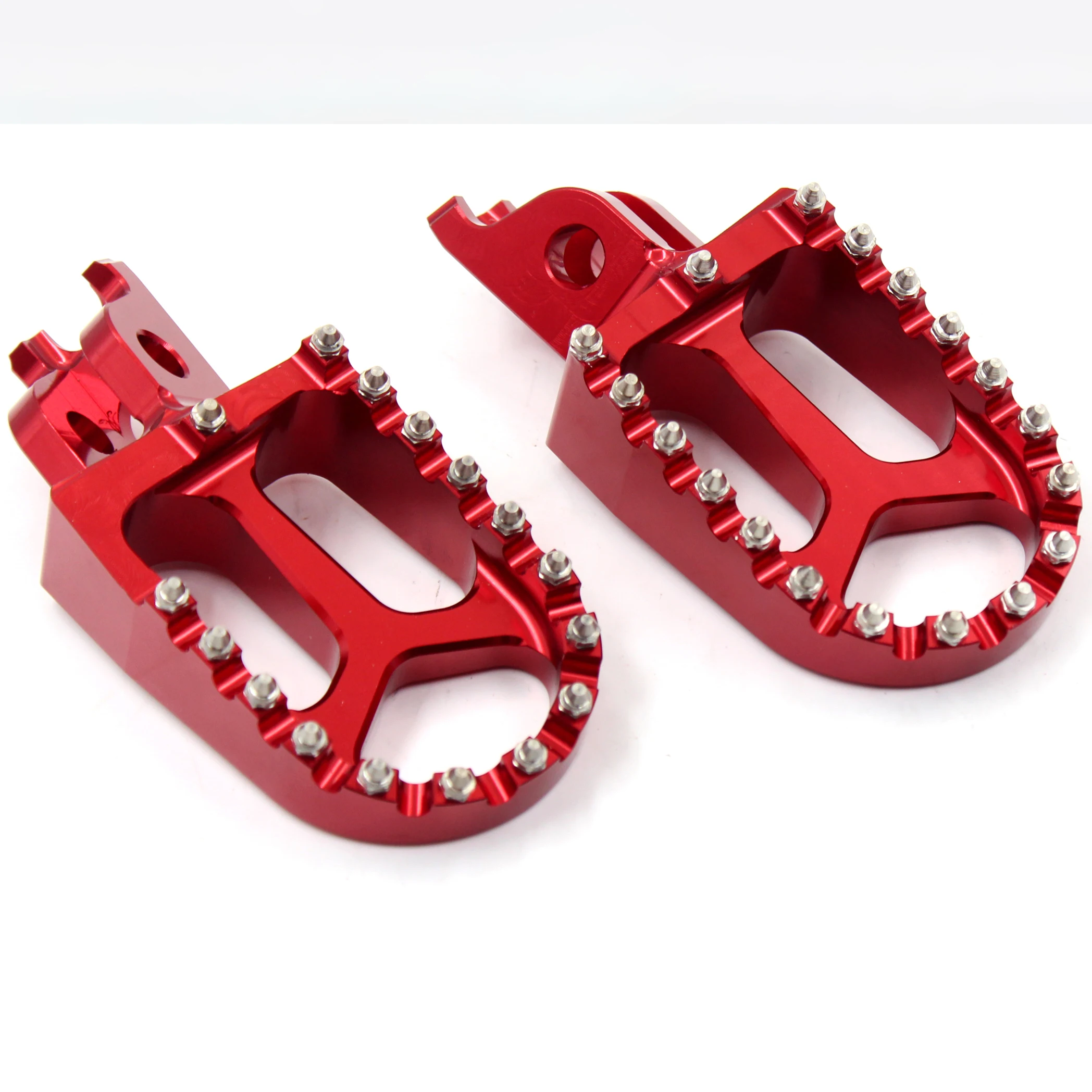 
KKE Dirt Bike Motorcycle Pedals Aluminium Foot Pegs Footrest Foot Pedals Compatible with HONDA CR125R/250R CRF250R CRF450X 