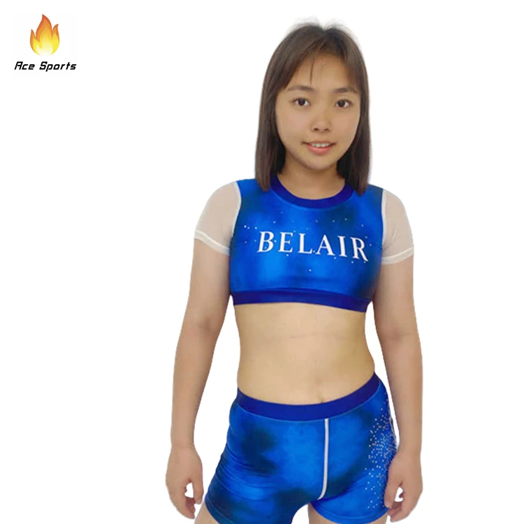 Girls Short Sets With Athletic Shorts And Workout Bras And Short Quick Dry Athletic Clothing Sets 6-13 Years