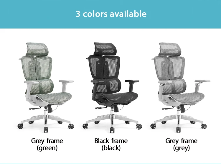 High Quality Office Furniture Headrest Ergonomic Executive Swivel Mesh Modern Fabric Office Chair office desk and chair set