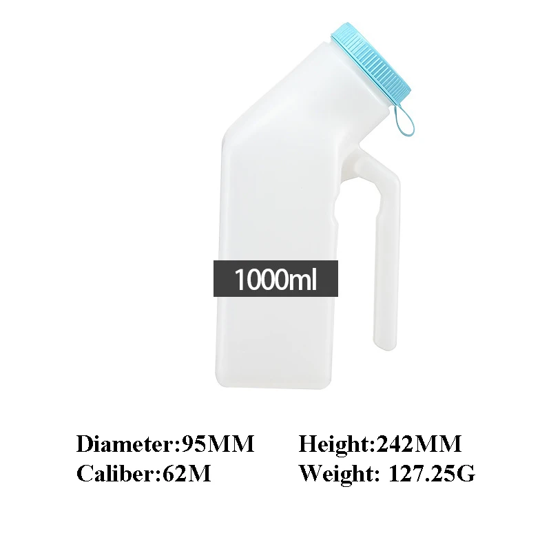 Urinals for Men Spill Proof with Glow in The Dark 1000ml Urine Collector Container   Urinals with handle