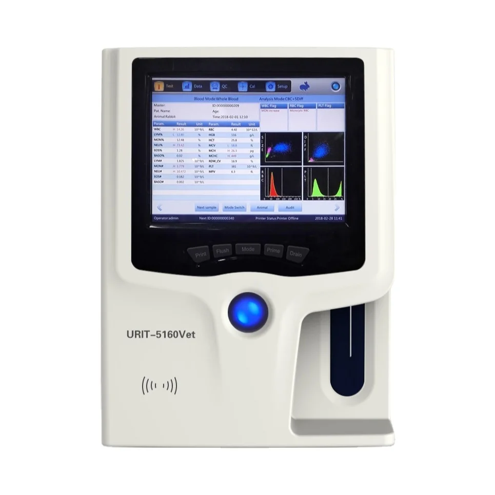  Touch screen cbc machine mindray auto hematology analyzer 5