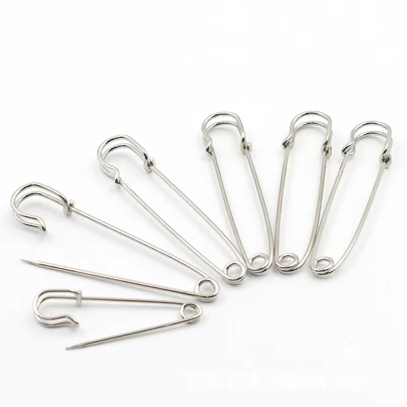 Steel metal nickel plating safety customized standard pins scarf and shawl wool ball buckles pin DIY clothing accessories