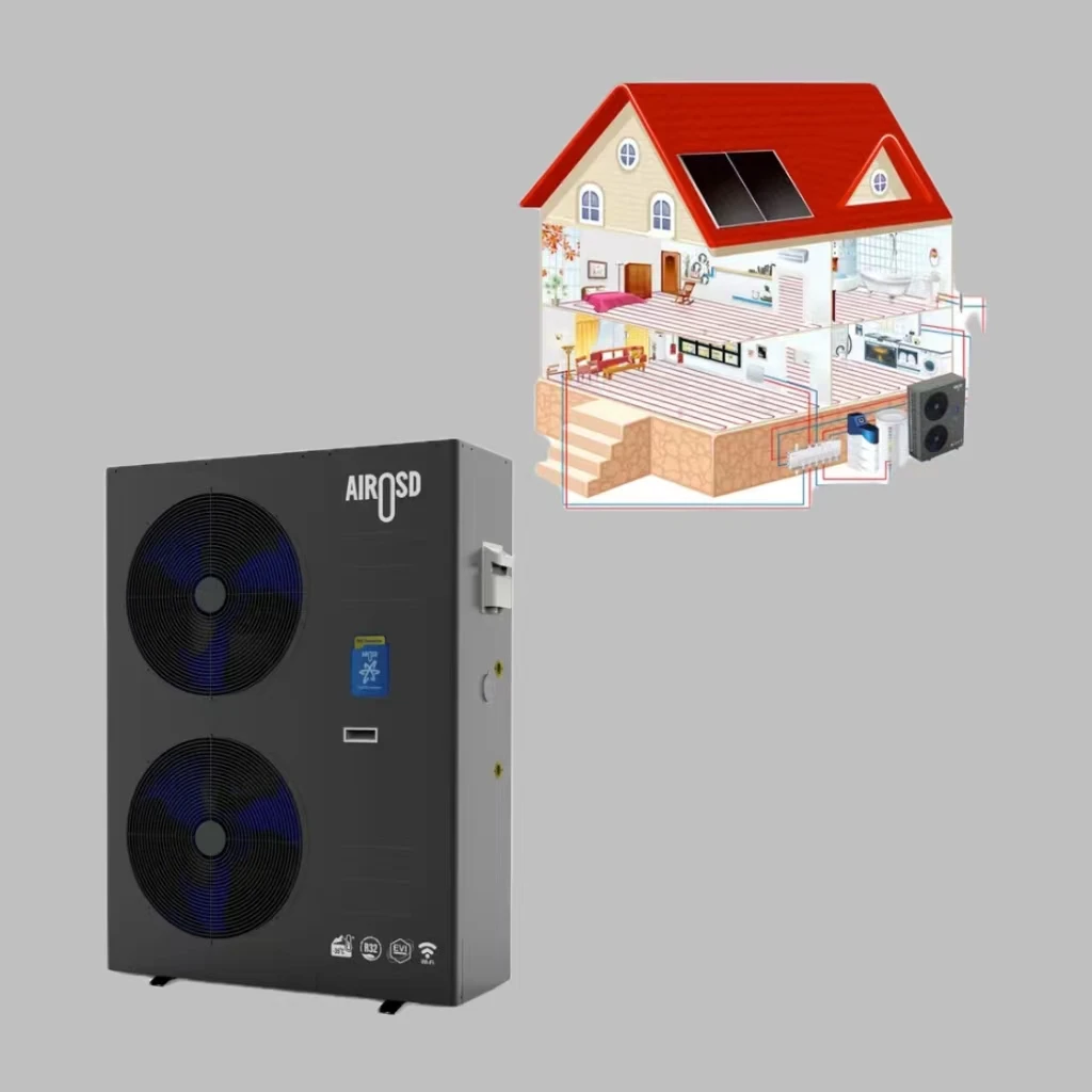 European Standard A+++ R290 Heating Cooling Hot Water Heater Inverter Air Source Heat Pump