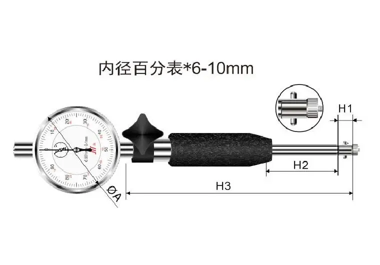Test Holder Angle Flat Bore 4Mm Step Measure 6-10mm Indicators Digital test level Dial Indicators Gauge