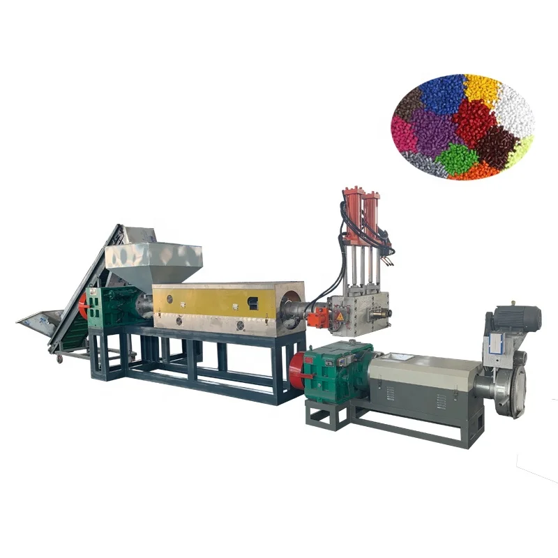  HDPE LDPE Пластиковые Гранулы машина PE пленка переработанный черный pp пластиковый гранулятор для