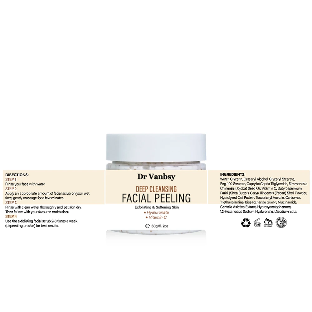 Wholesale skin care products scrubs face scrub for oily skin face scrub product