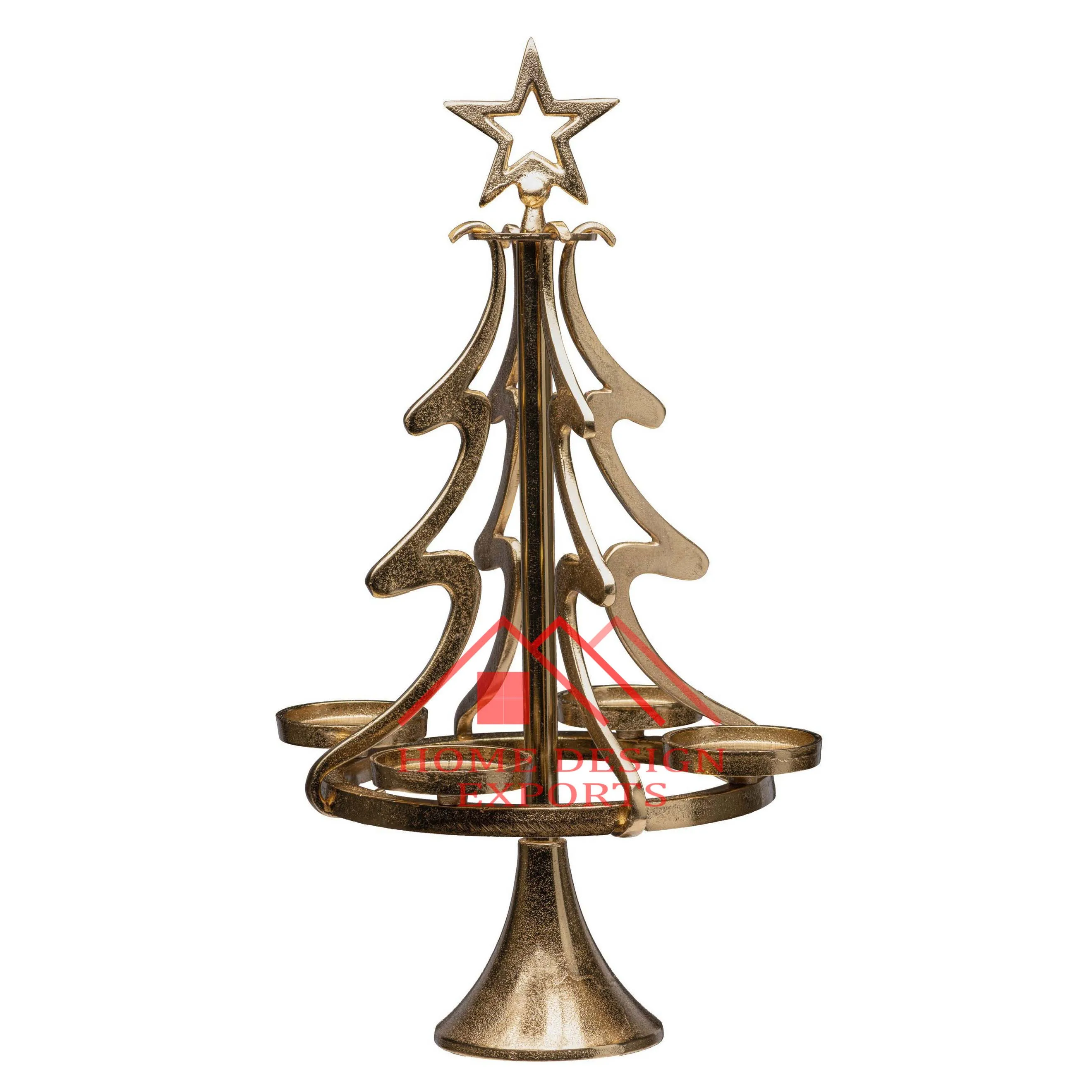 Aluminium  Candle Holder for Table Centerpieces Aluminium Casting Fancy Candle Pillar Holder