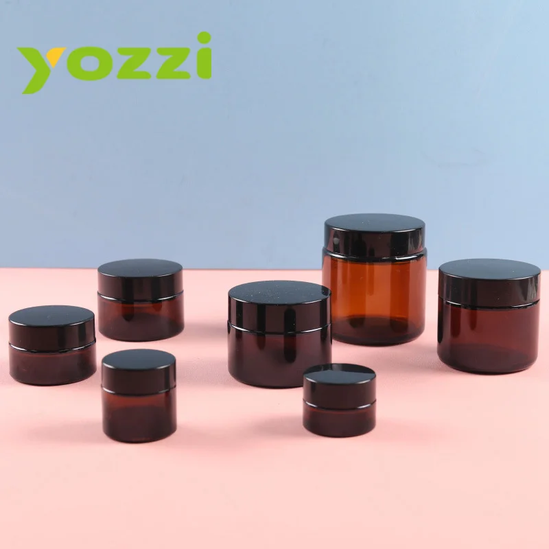 Fast Delivery 10ml 15ml 20ml 30ml 50ml 60ml 100ml 270ml Brown Transparent Cosmetic Glass Jars