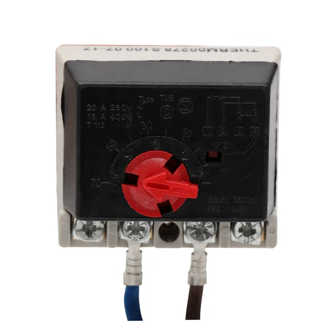 
WNC-12 Copper Tube Adjustable Manual Reset Bimetal Thermostat with Double safety 