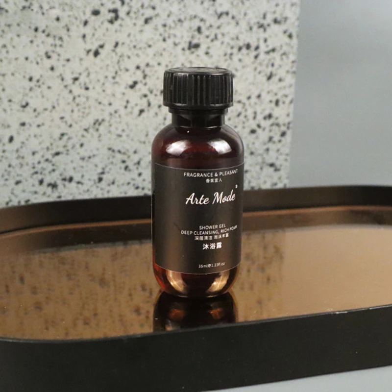 15ml 30ml 40ml 50ml 100ml PET mini disposable hotel supplies amenities body lotion shampoo and conditioner bottle