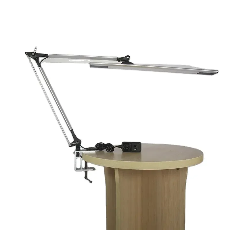 Flexible Long Swing Arm Led Desk Lamp Clip Desk Lamp Multi-Joint Led Reading Light Eye-protection Led Table Lamp for read room