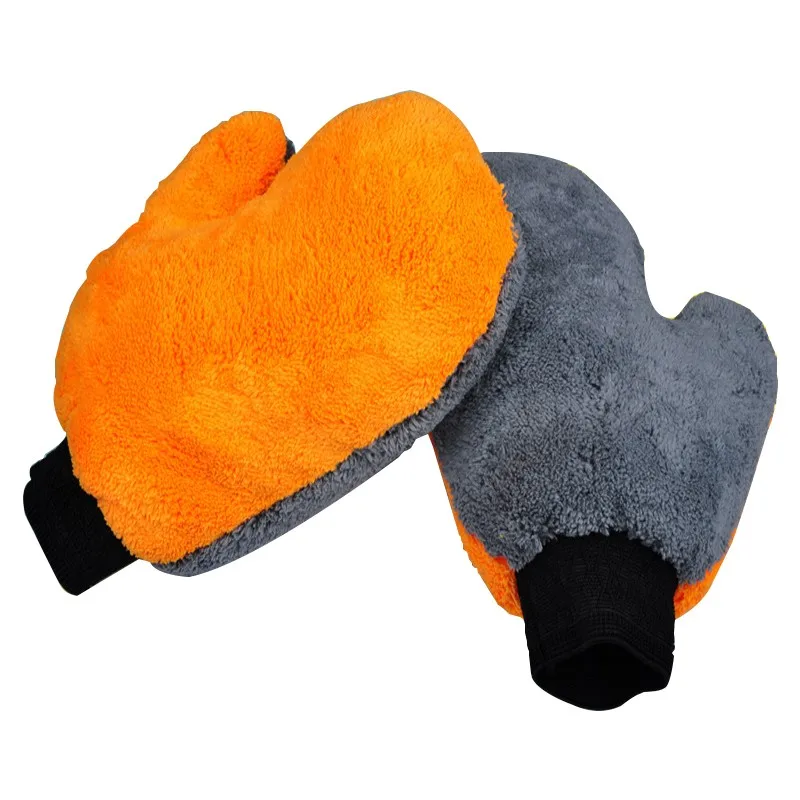 BONNO моющие перчатки для автомобиля автомобильная домашняя работа двухсторонняя мягкая прочная коралловый флис защита от пыли