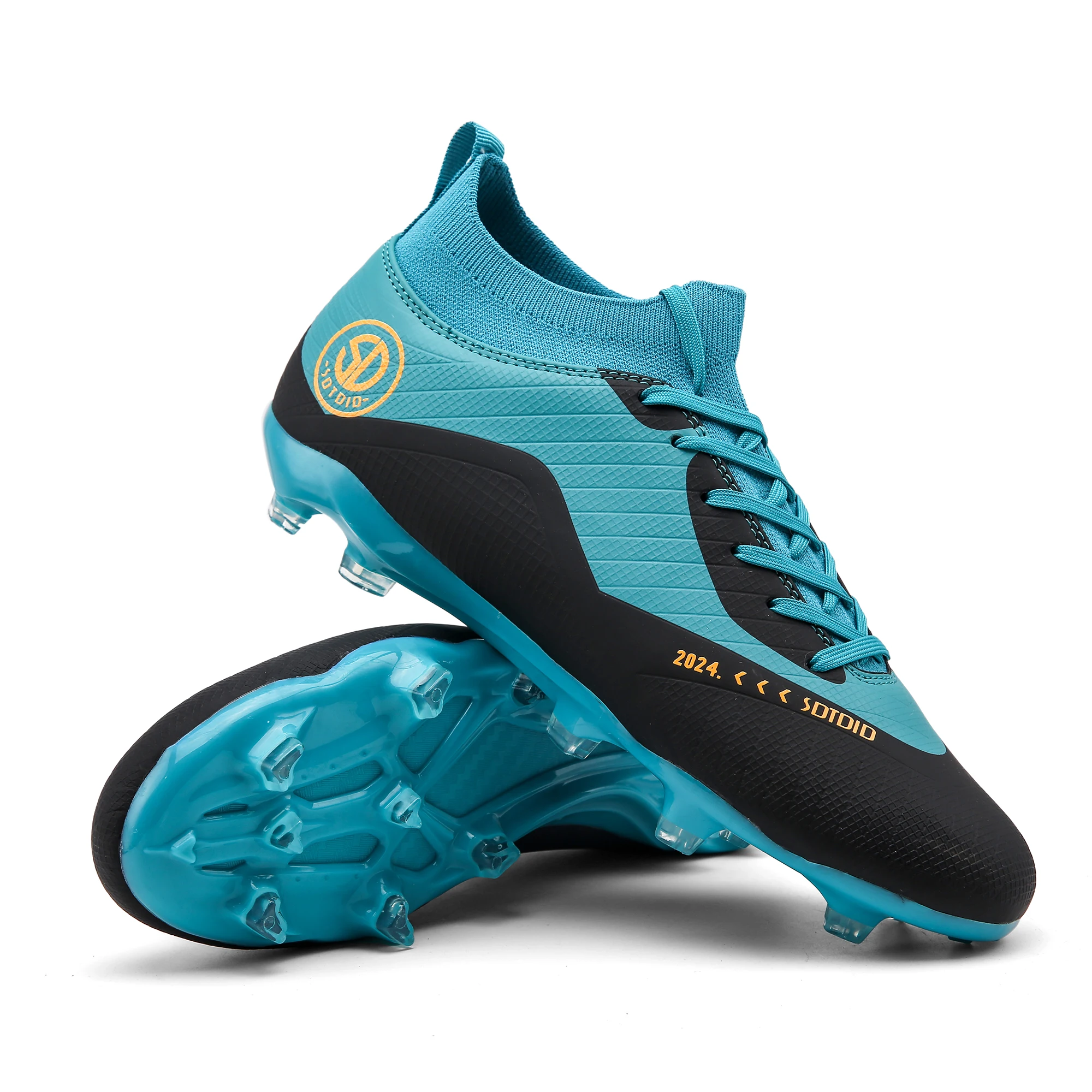 High Quality Soccer Boots Men Soccer Shoes Anti Training Outdoor Football Boots High Ankle Cleats Shoes