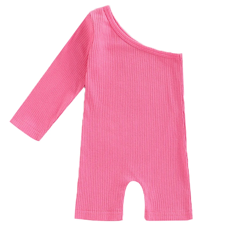 Autumn Cowgirl Print Baby Blouse Kids Infant One Shoulder Long Sleeve Shirts Western Crop Tops for Girl Children