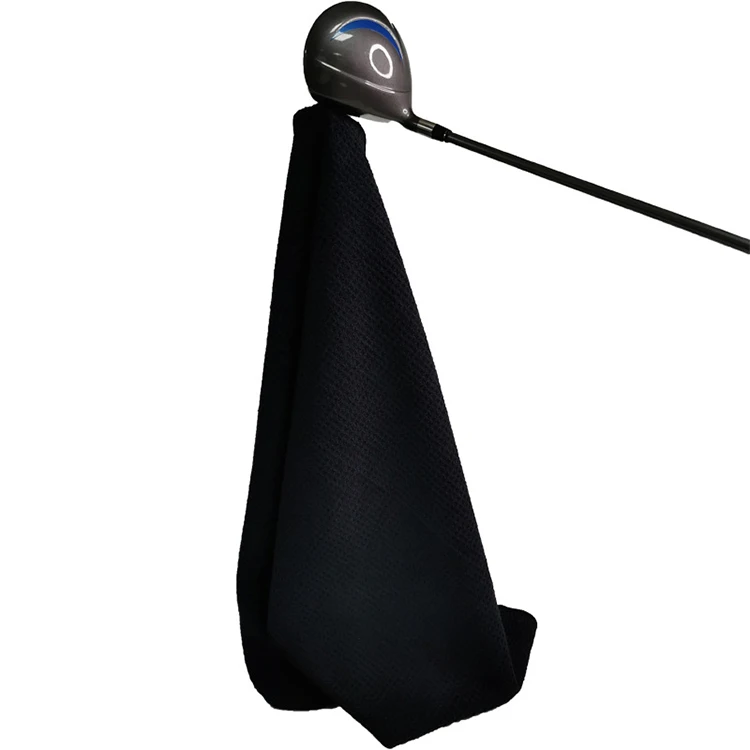 Hot Sale Design Logo Printed Super Absorbent Microfiber Waffle Weave Magnetic Golf Towel