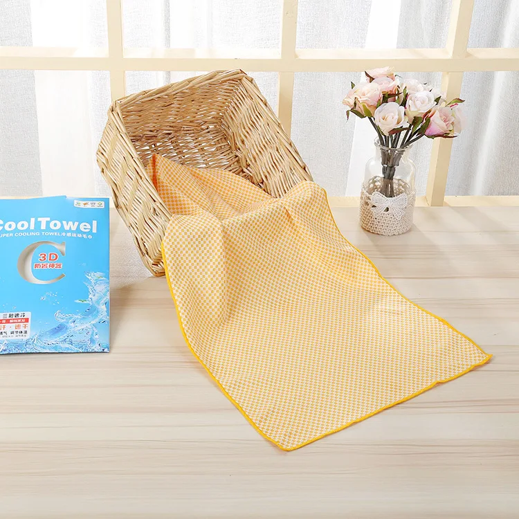 gym sweat cool towel microfiber Polyester ice sports cooling towels with custom logo