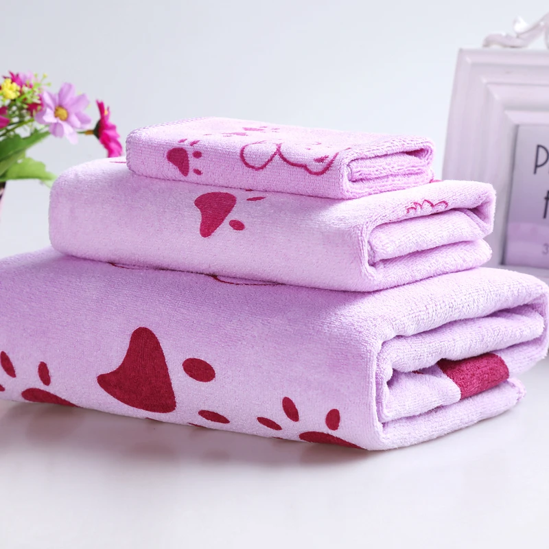 Multicolor Optional Wholesale Adult Microfibre Towel Set Home Hotel Coral Fleece Bath Towel Microfiber Towel Sets