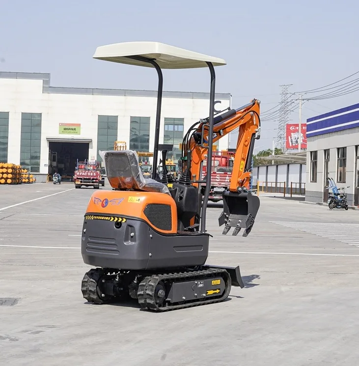The factory is selling a miniature 1.2Ton excavator equipped with side swing function