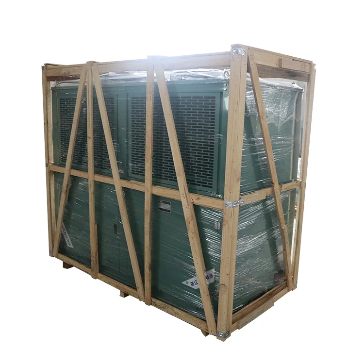 Cold Storage Room Refrigeration Equipment V Type Air Cooled Condenser Unit Stand