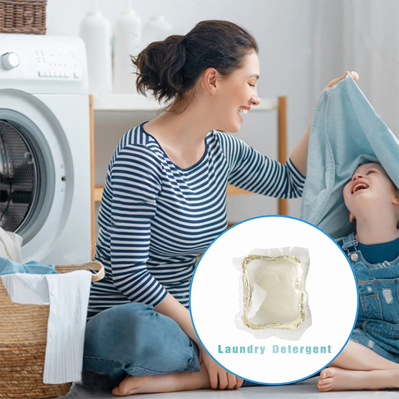 Lavender Scents Liquid Washing Powder Laundry Detergent Capsules Pods Baby Detergent Natural laundry pods Transparent