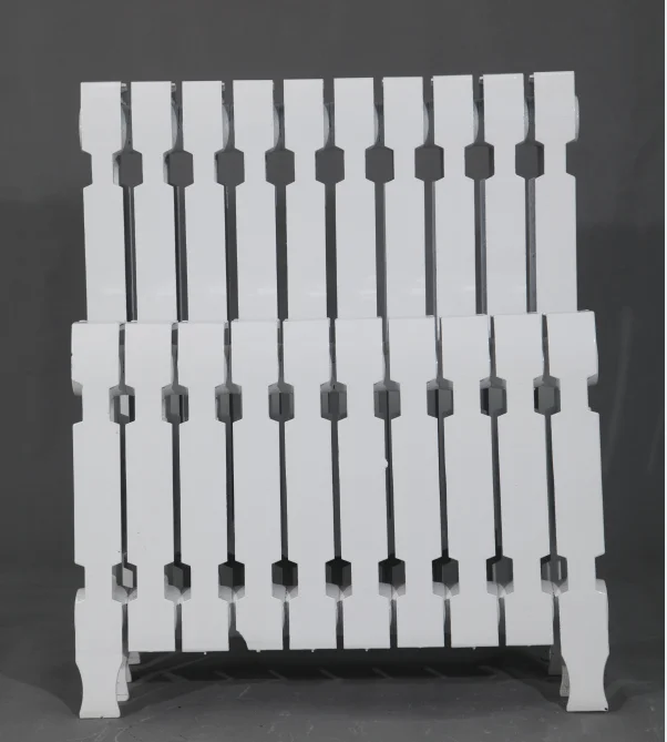 Efficient heat dissipation white Wall mounted cast iron Column wing plane radiator for hot water heating